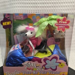 Barbie Pose-Me Pets Plush. NEW IN NEVER OPENED BOX. Vintage 2002 RARE